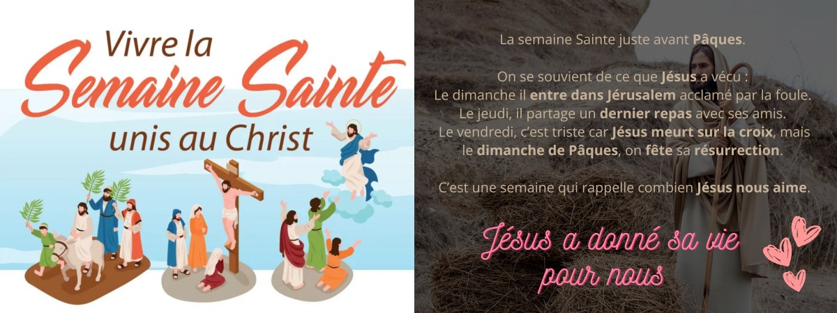 Joyeuse Semaine Sainte unis à Jésus - Divinea