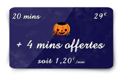 Promotion Halloween, promotion 20% de minutes en plus - Divinea