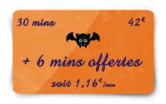 Promotion Halloween, promotion 20% de minutes en plus - Divinea
